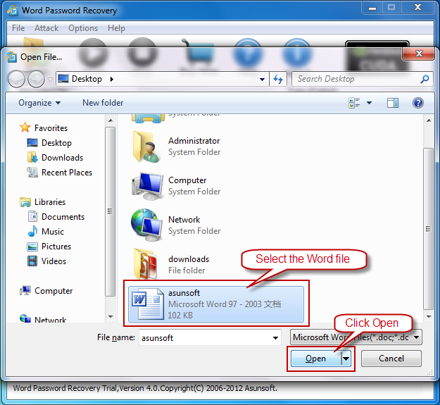 Word File Password Recovery