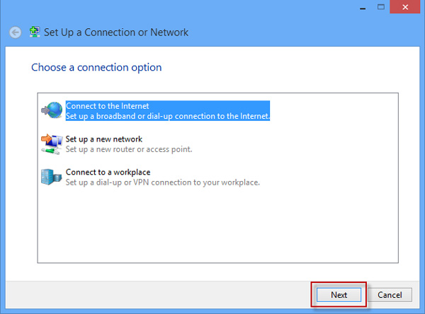 Set up a connection or network