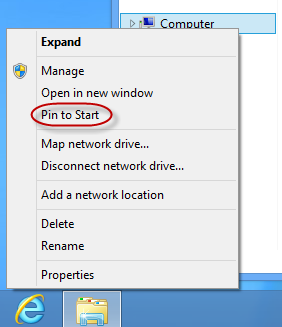 pin to start