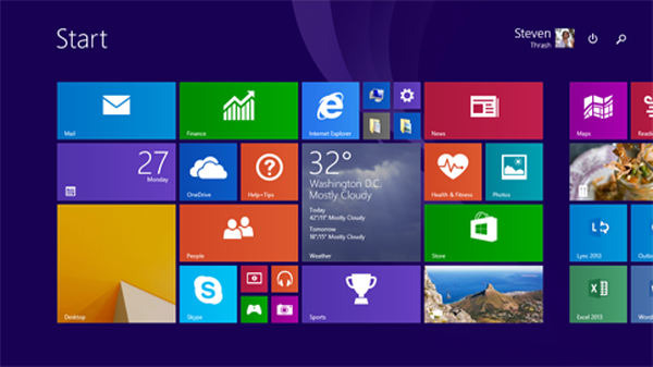 Windows 8.1 interface